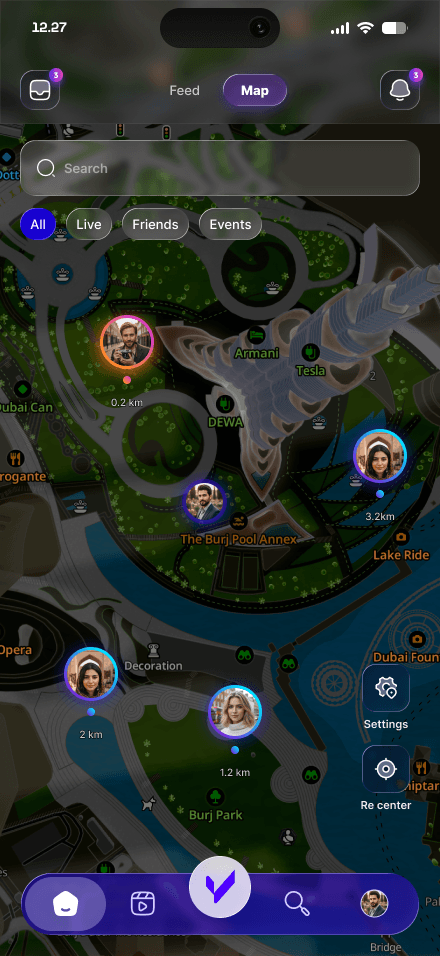 Vibors map view